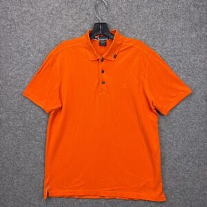 Paul & Shark Yachting Collection Orange Pique Polo Shirt Mens XL Made in Italy